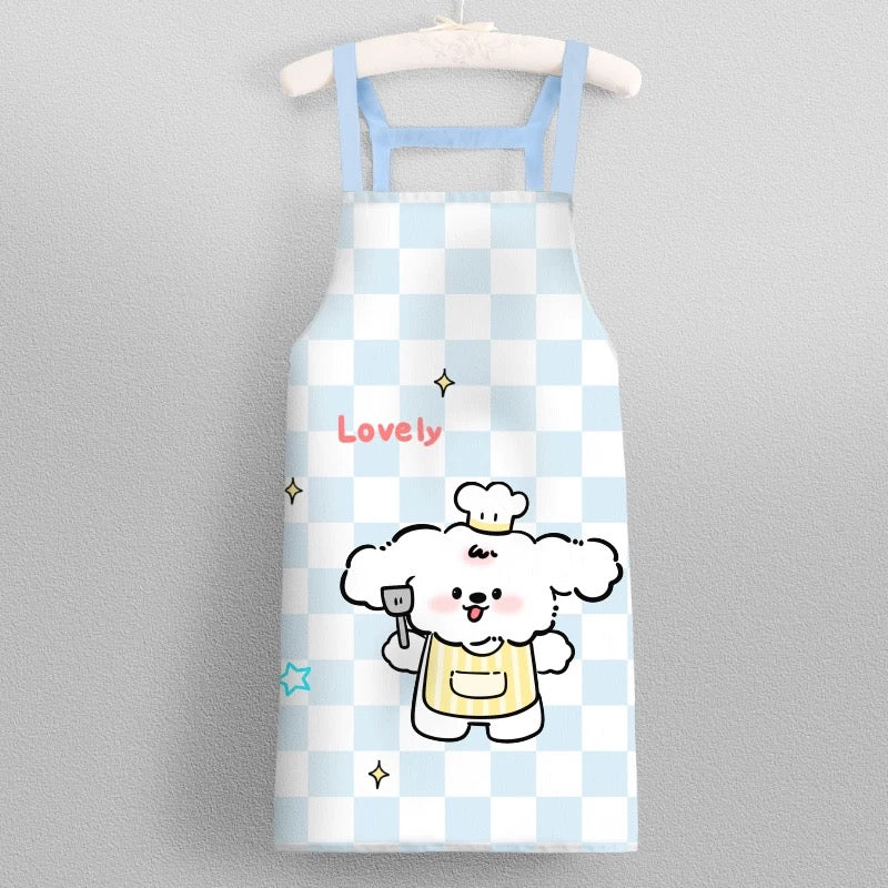 Adorable Chef Dog Canvas Apron