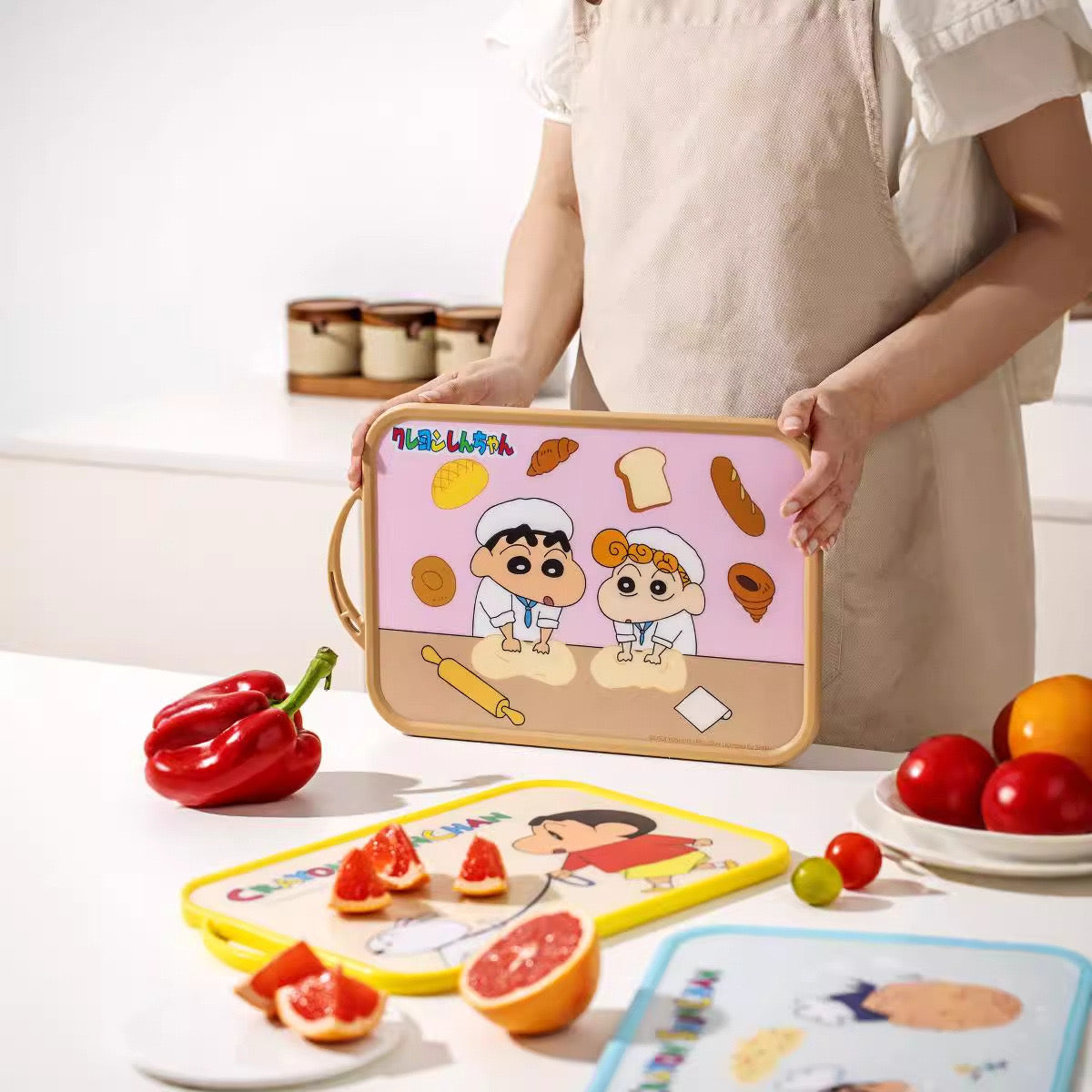 Crayon Shin-chan Cartoon Double-Sided Cutting Board