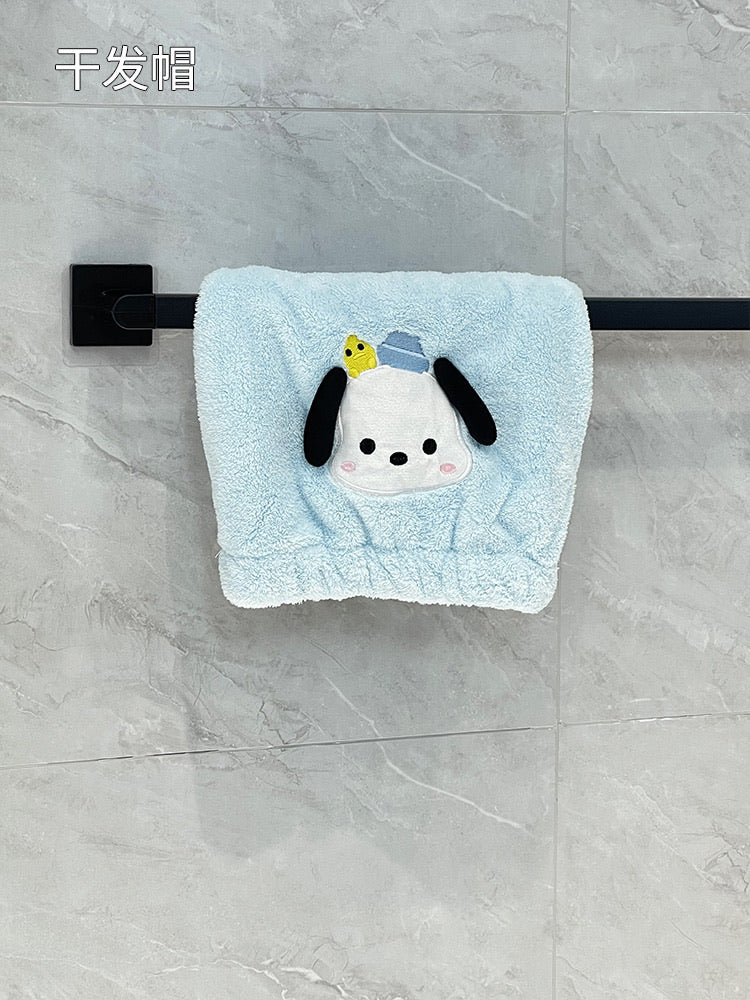 Blue Pochacco Bath Towel and Hand Towel Set