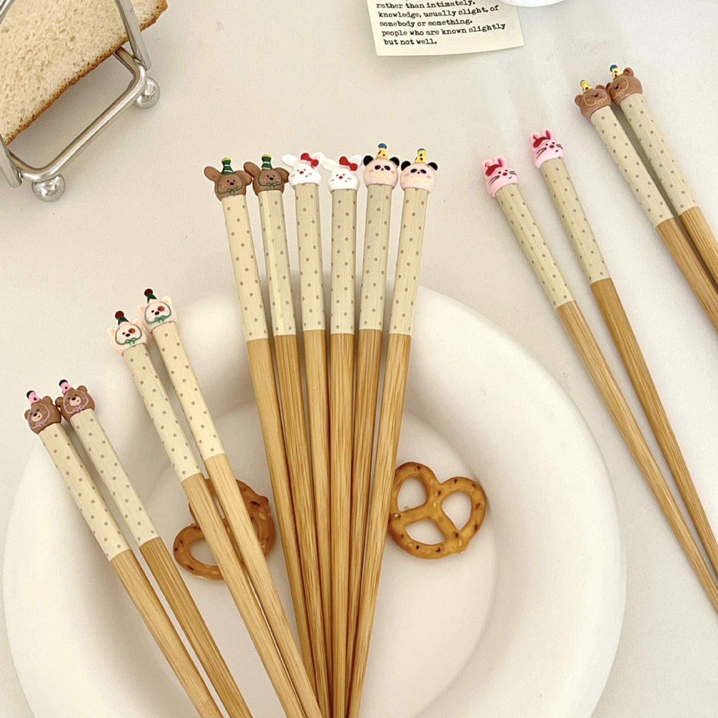 Cartoon Animal Bamboo Chopsticks (1 Pair)