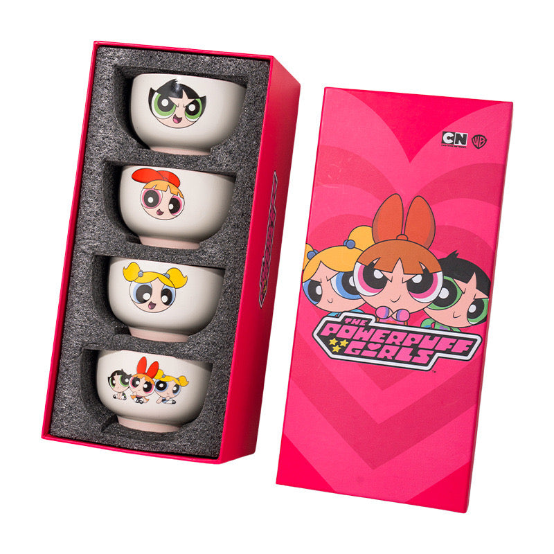 The Powerpuff Girls Ceramic Bowl Set (4-Piece Gift Box)
