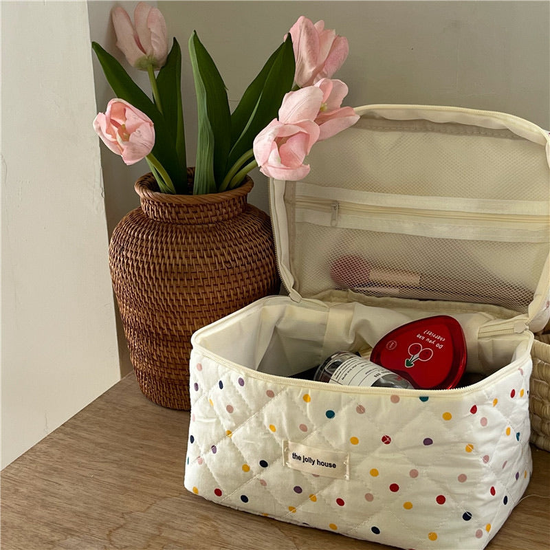 Vintage Colorful Cosmetic Bag