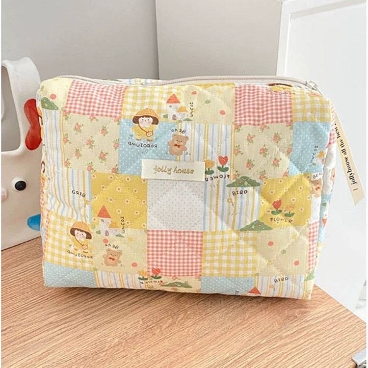 Vintage Colorful Cosmetic Bag