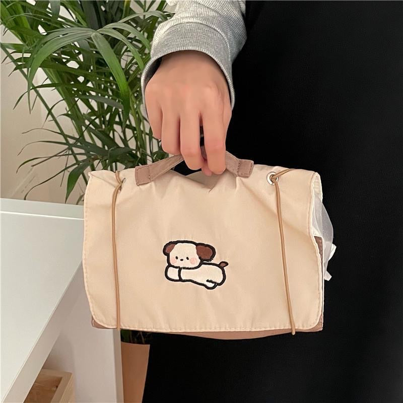 Cute Puppy Travel Organizer Cosmetic Bag