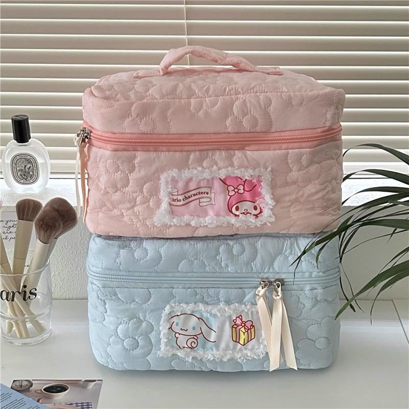 Cinnamoroll & My Melody Cosmetic Storage Bag