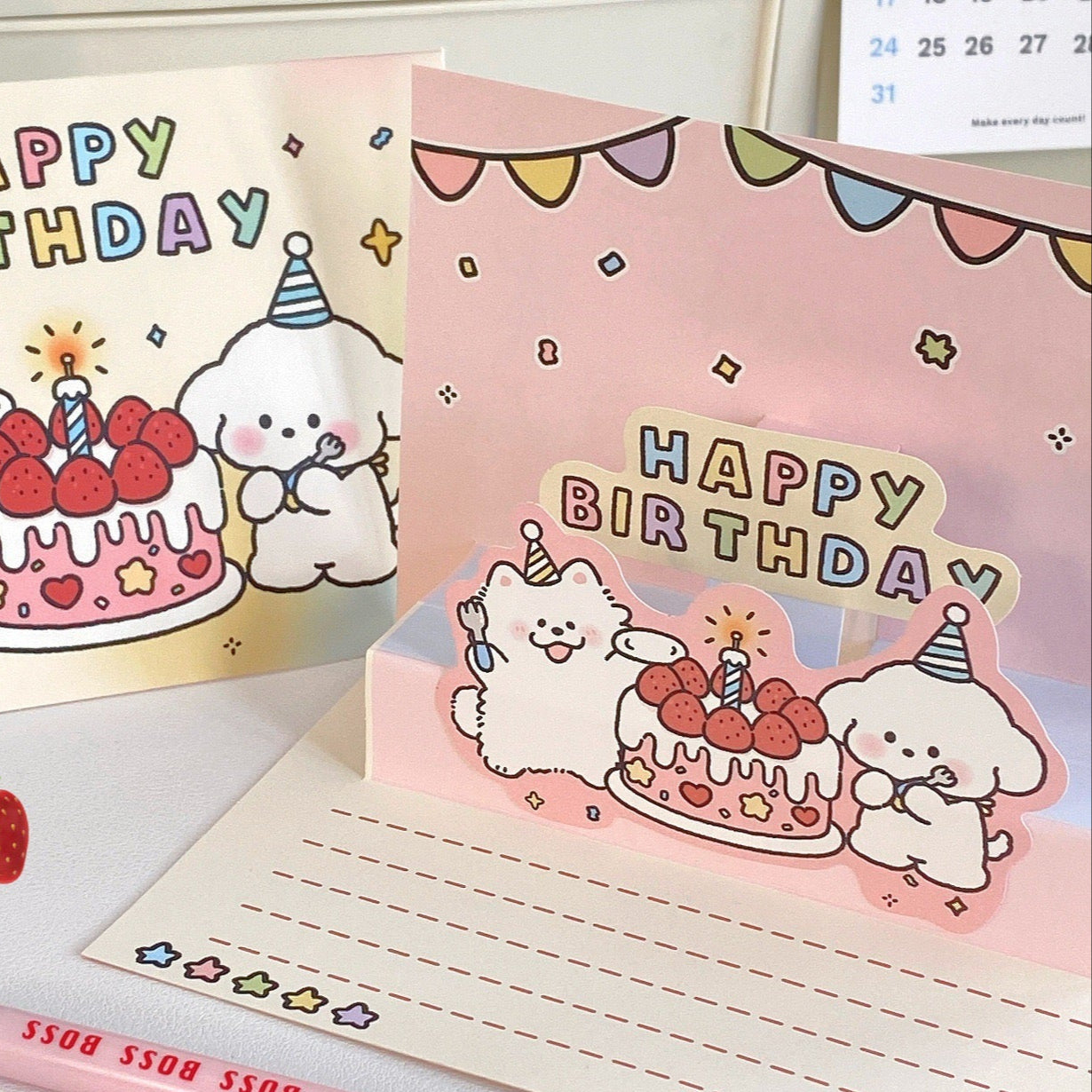 Cute 3D Pop-Up Greeting Card