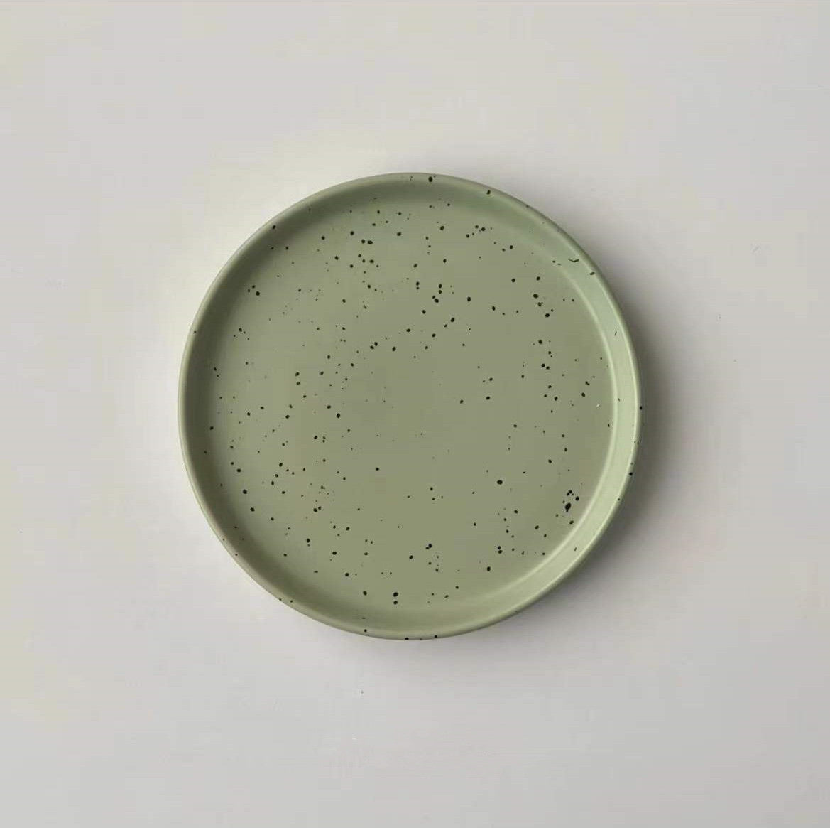 Ink-splashed Ceramic Plate