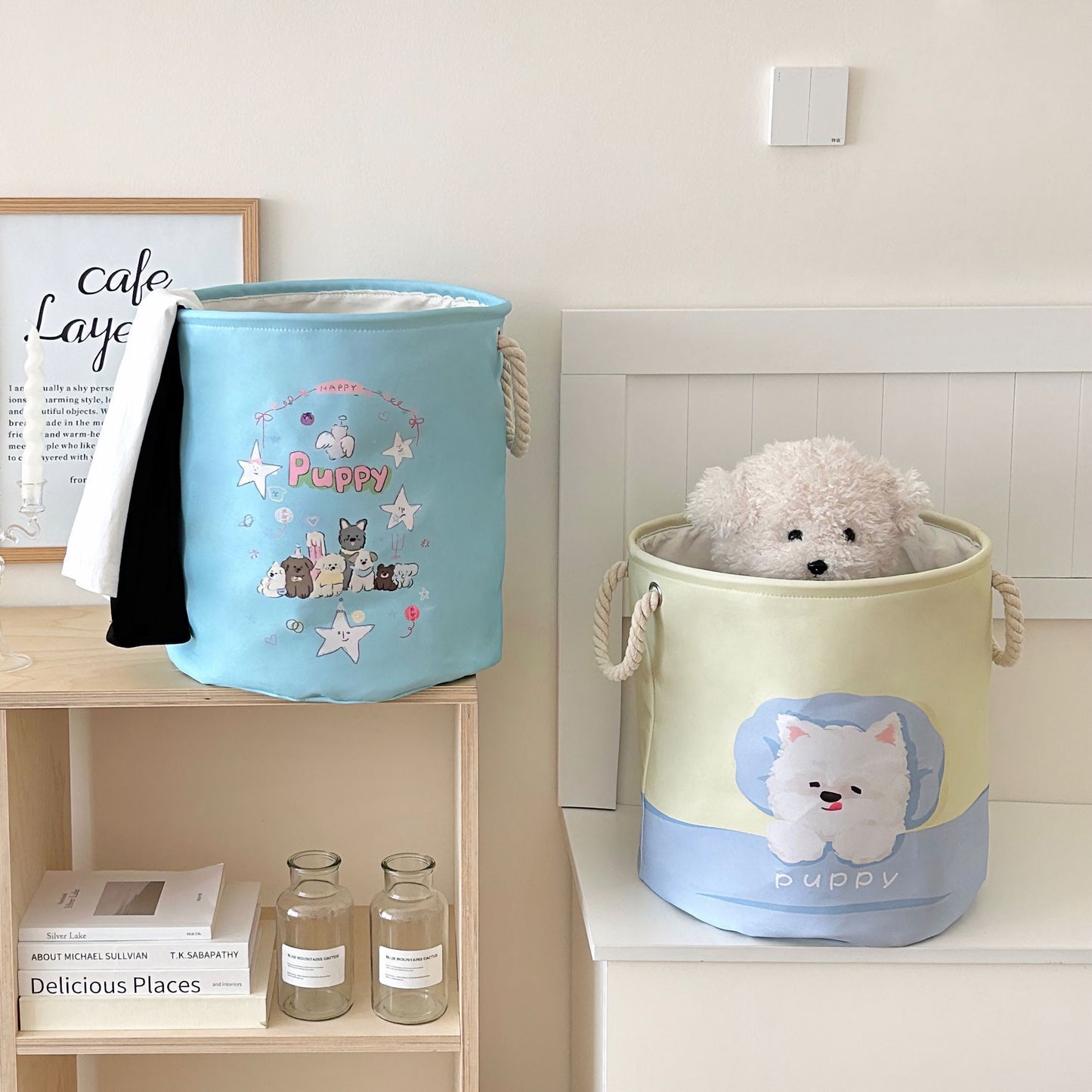 Cute Westie Laundry Basket