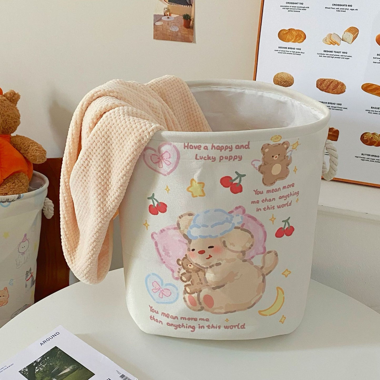 Good Night Bear Laundry Basket