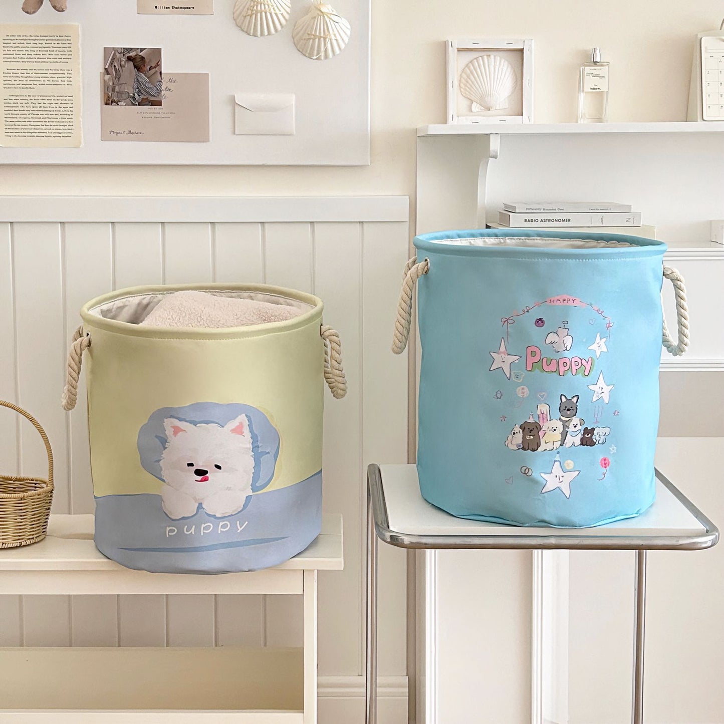 Cute Westie Laundry Basket