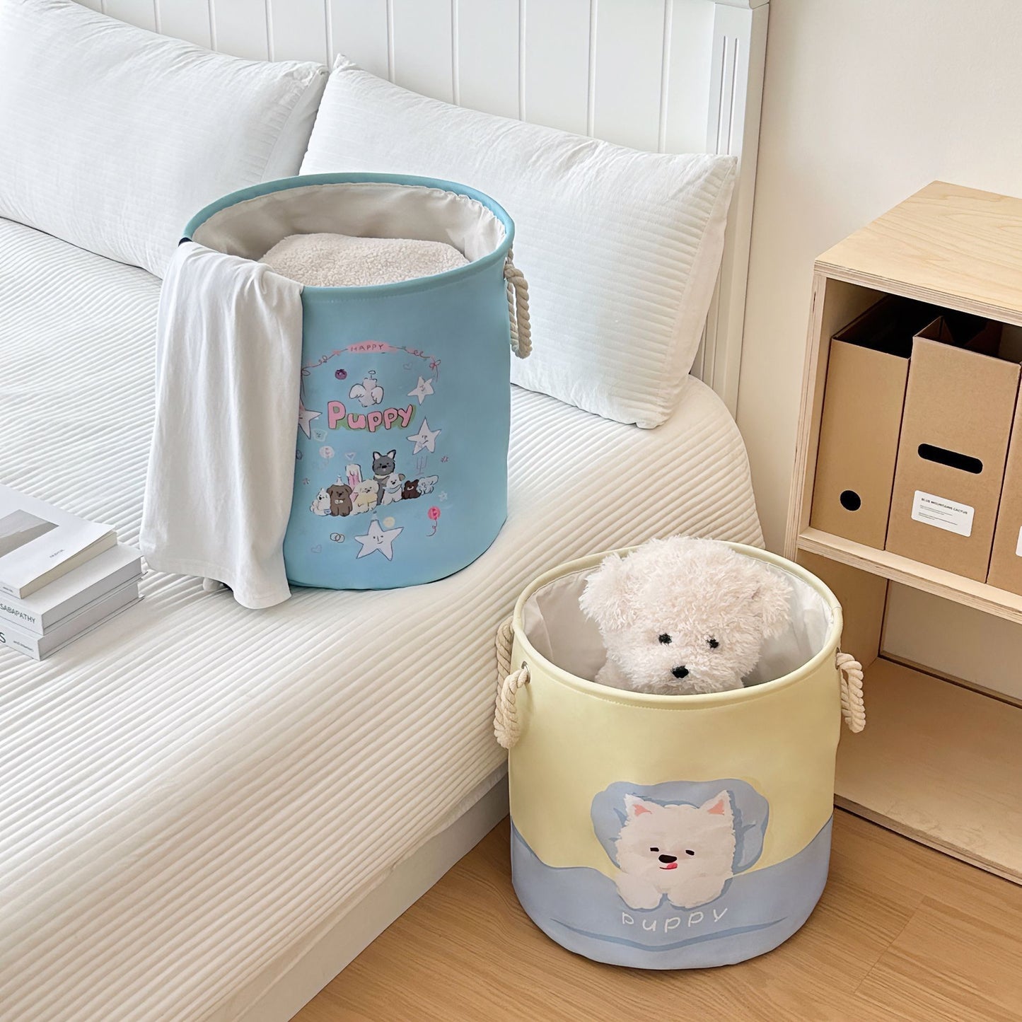 Cute Westie Laundry Basket