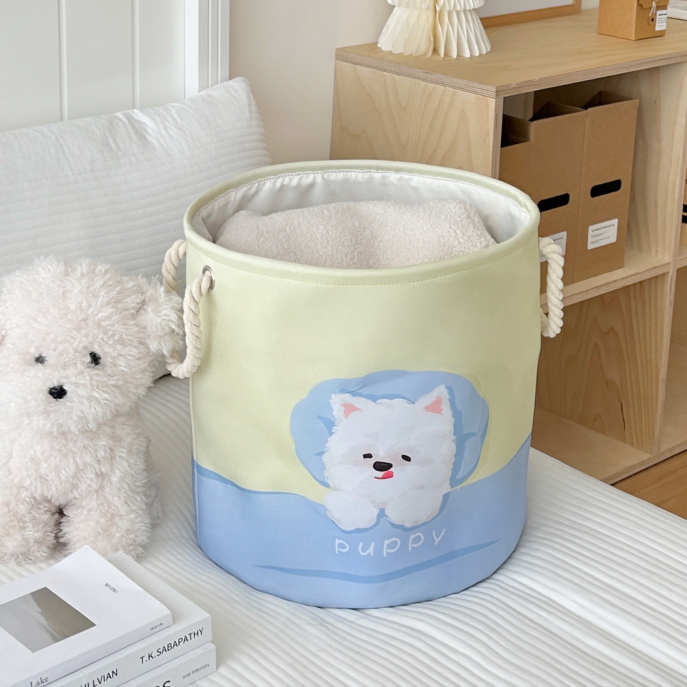 Cute Westie Laundry Basket