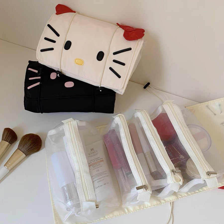 Cute Kitty Cat Makeup Bag