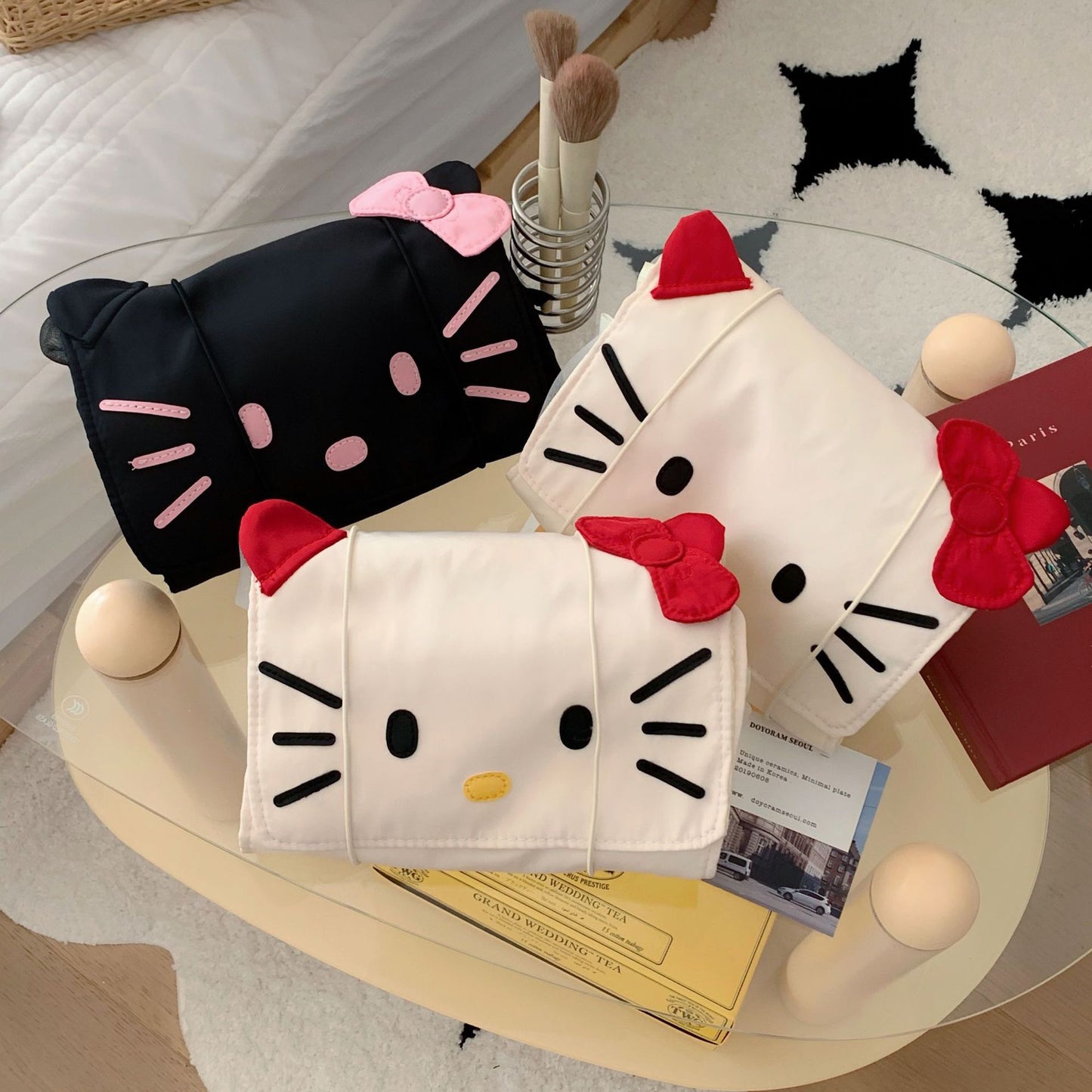 Cute Kitty Cat Makeup Bag