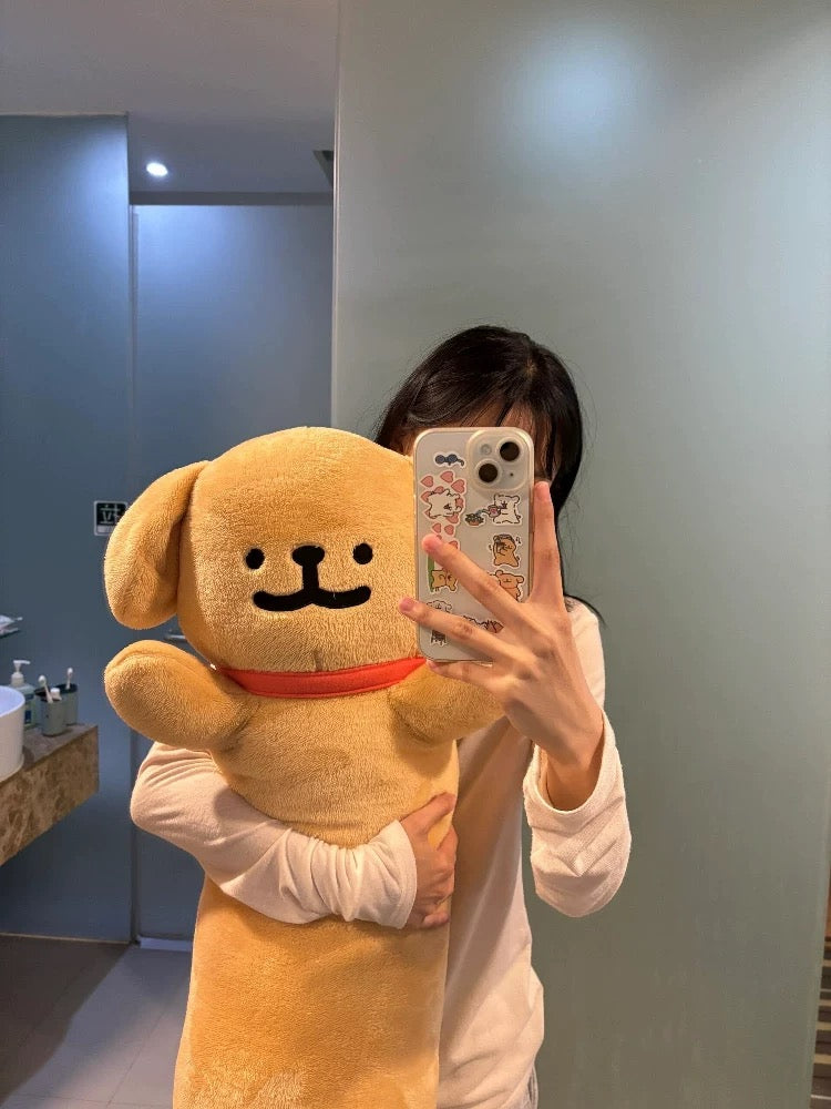 Korean Long Plush Puppy Pillow