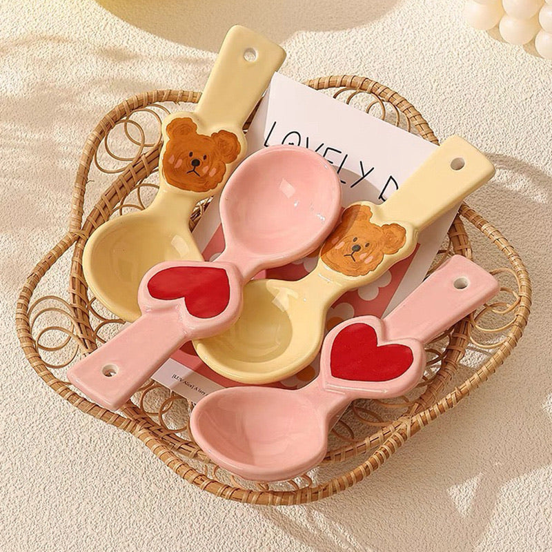 Cute Cartoon Ceramic Spoon