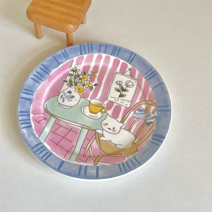 Dreamy Cartoon Ceramic Plate