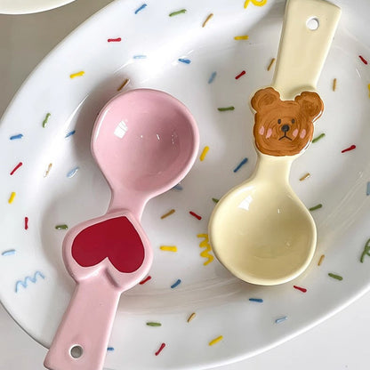 Cute Cartoon Ceramic Spoon