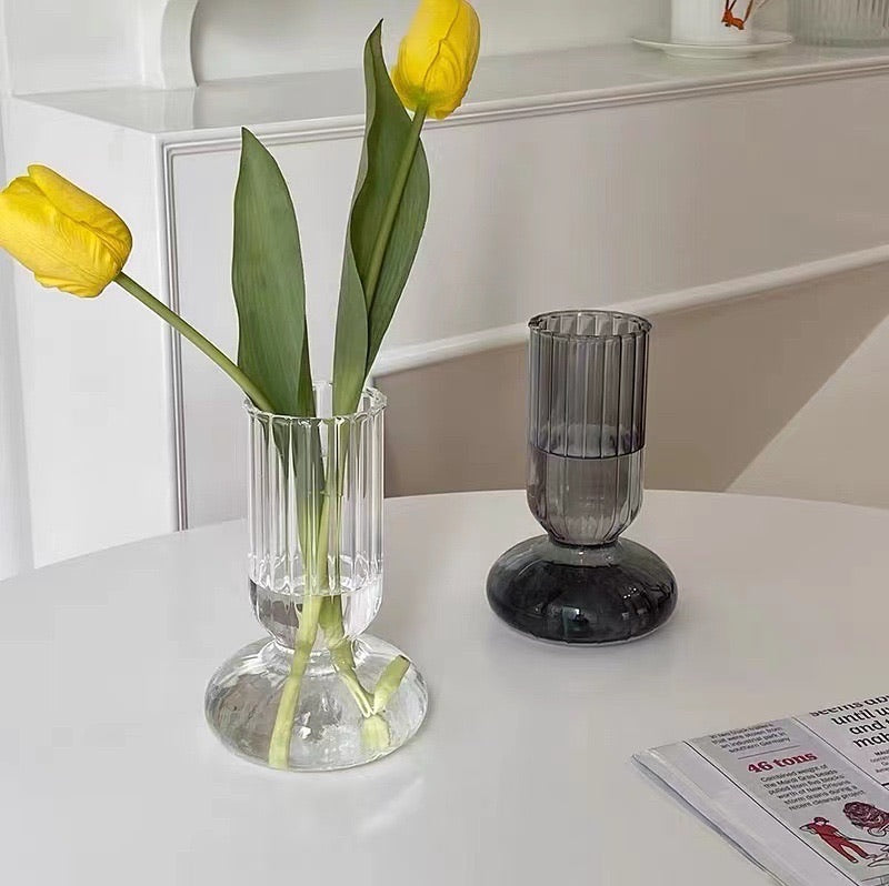 Transparent Minimalist Glass Vase