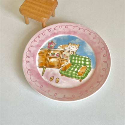 Dreamy Cartoon Ceramic Plate