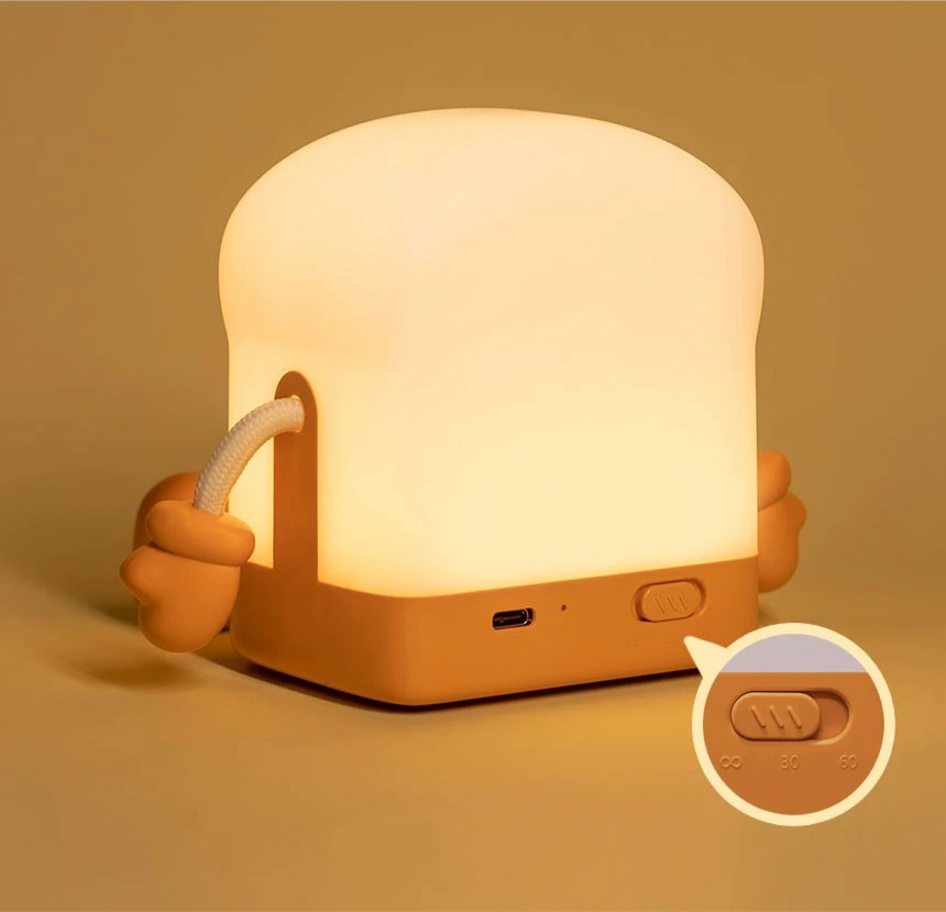 Cute Toast Night Light