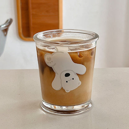 Cute Dog Glass Cup