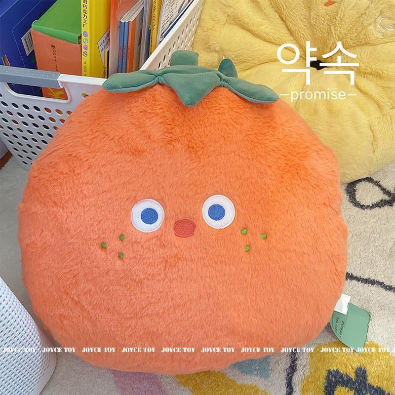 Cute Fruit-Shaped Plush Toys (Eggplant, Persimmon, Pear, Peach)