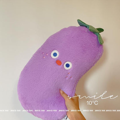 Cute Fruit-Shaped Plush Toys (Eggplant, Persimmon, Pear, Peach)