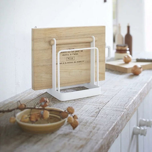 Minimalist Cutting Board Storage Rack
