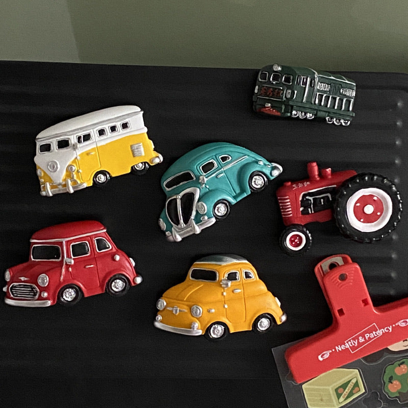 Retro Car Refrigerator Magnet