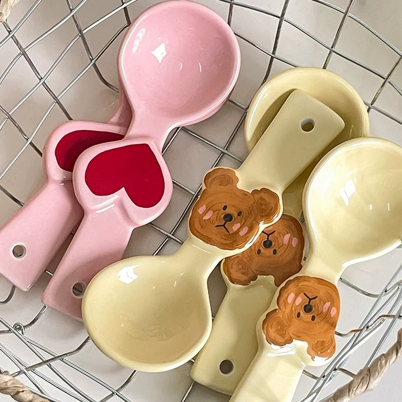 Cute Cartoon Ceramic Spoon