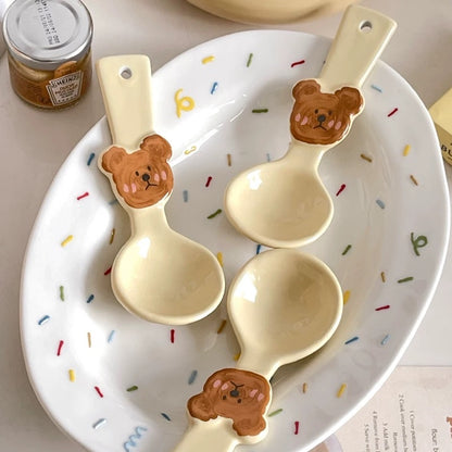 Cute Cartoon Ceramic Spoon