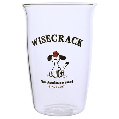 Cool Dog Printed Glass Cup