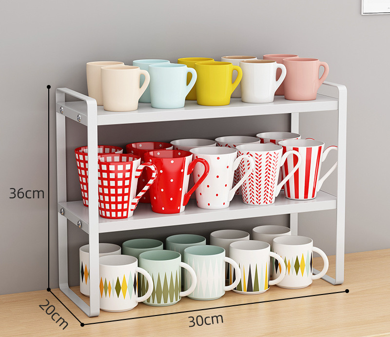 Oneida Cup Rack Stackable 2-Tier Multi-Functional Cup Rack – TAKEMEHOME | Home Decor & Lifestyle