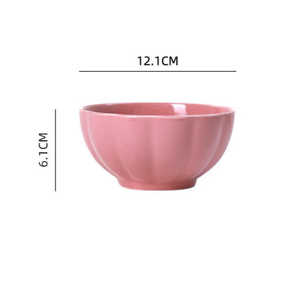 Creative Nordic Style Four-Color Lotus Bowl Set (Set of 4)