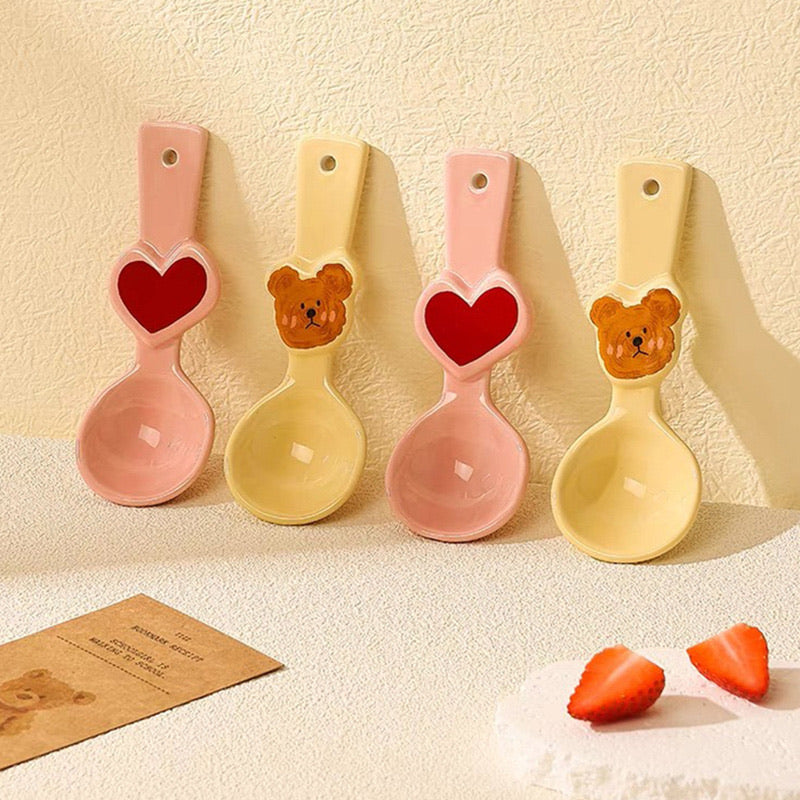 Cute Cartoon Ceramic Spoon