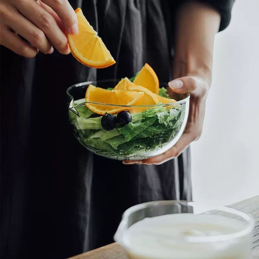 Japanese Borosilicate Glass Pouring Bowl (Small / Large Sizes Available)