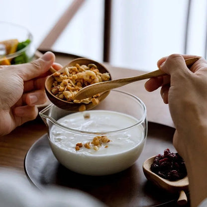 Japanese Borosilicate Glass Pouring Bowl (Small / Large Sizes Available)
