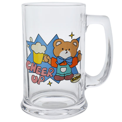 Vintage Cute Tiger and Bear Beer Mug