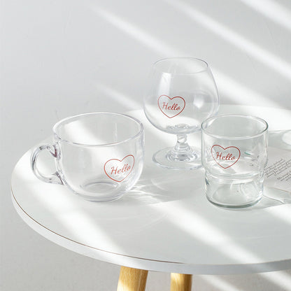 Heart Glass Cup