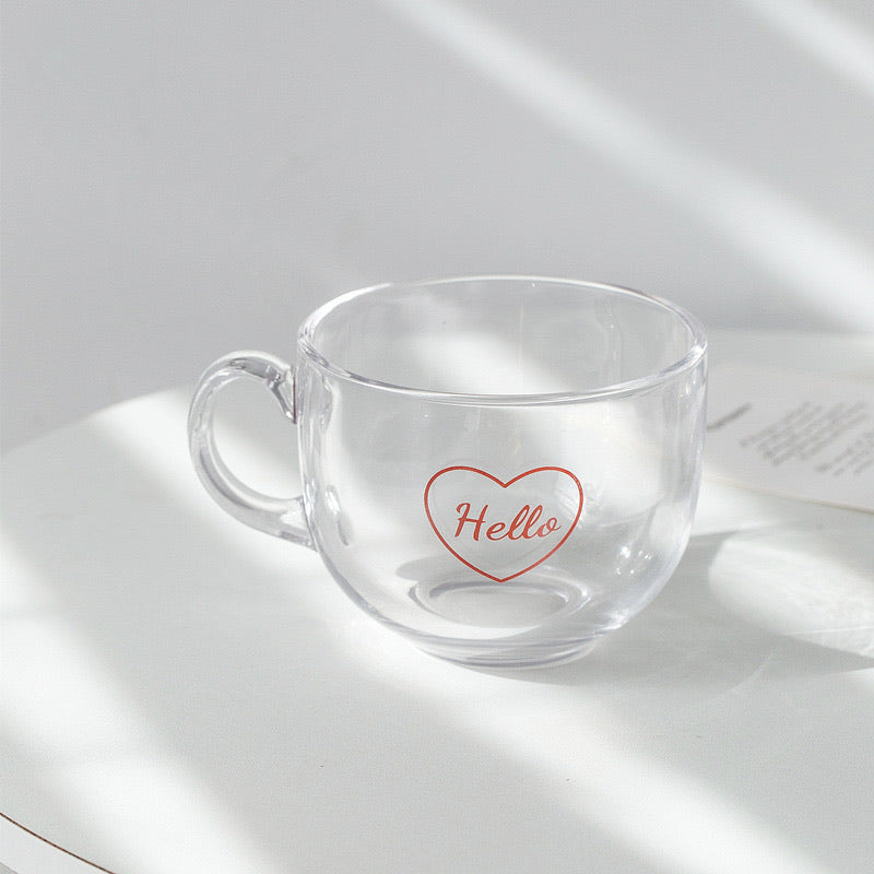 Heart Glass Cup