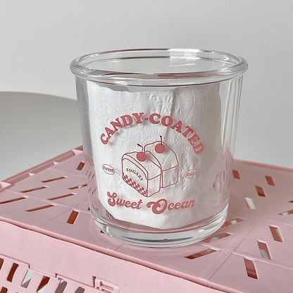 Cute Illustration Glass Cup