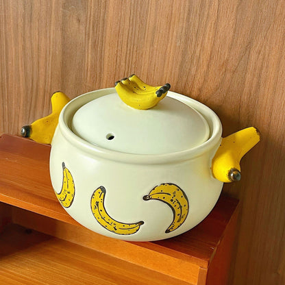 Handmade Banana Ceramic Clay Pot