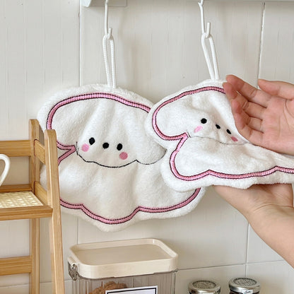 White Puppy Hand Towel