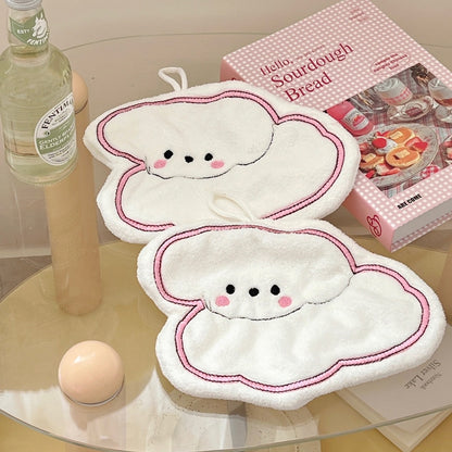 White Puppy Hand Towel