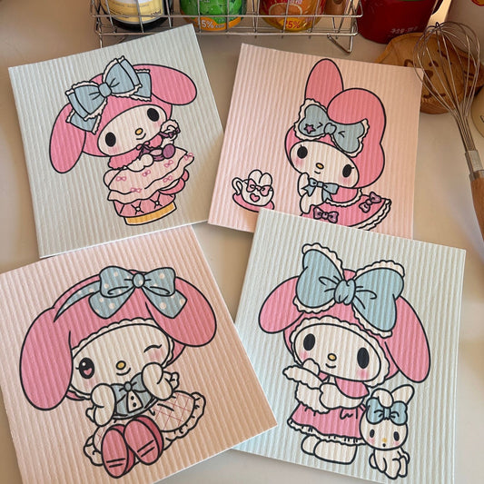 My Melody Cellulose Sponge Dishcloth