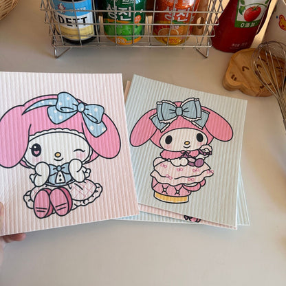 My Melody Cellulose Sponge Dishcloth
