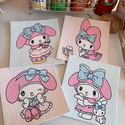 My Melody Cellulose Sponge Dishcloth
