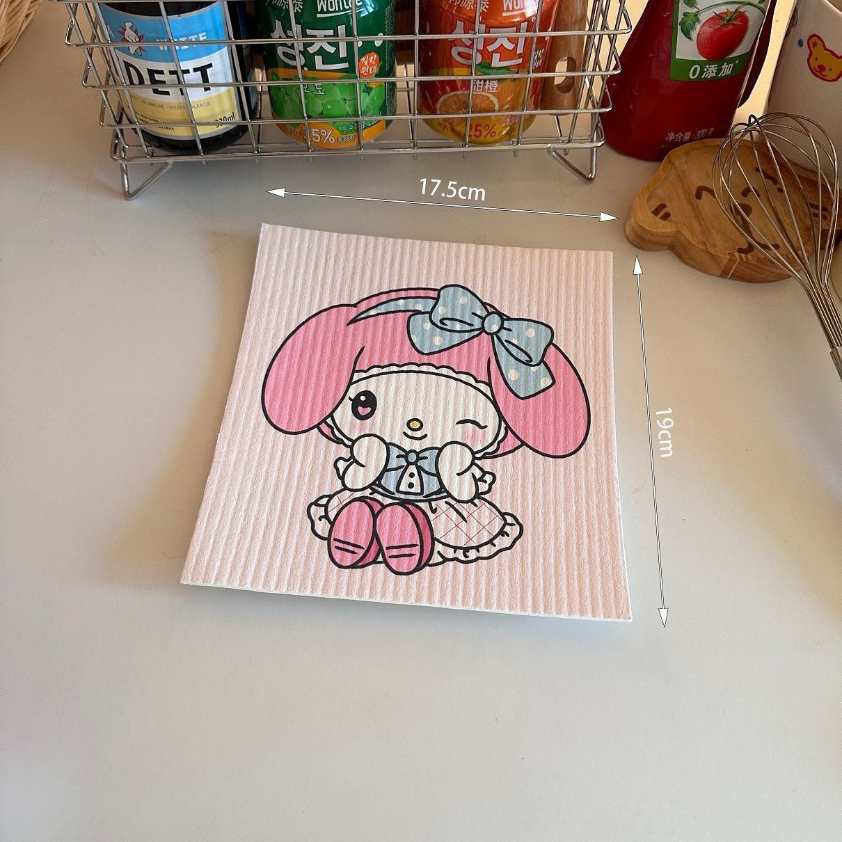 My Melody Cellulose Sponge Dishcloth
