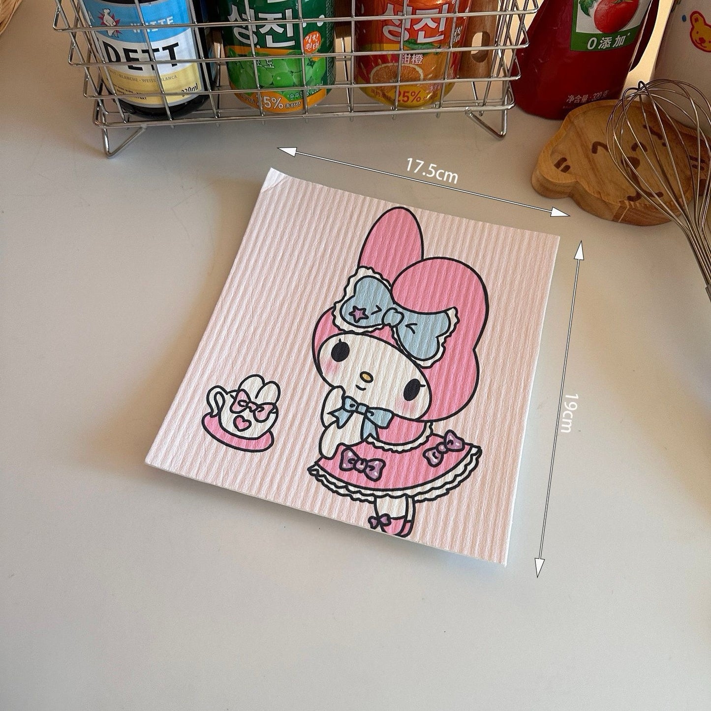 My Melody Cellulose Sponge Dishcloth